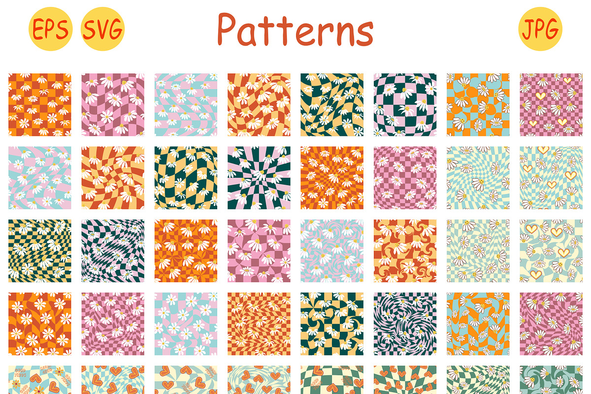 Chamomile Smile Pattern, a Pattern Graphic by Michiru13 (Photo 13 of 22)