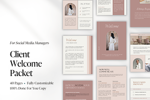 Social Media Welcome Packet Template, a Marketing Template by Anessta & Co