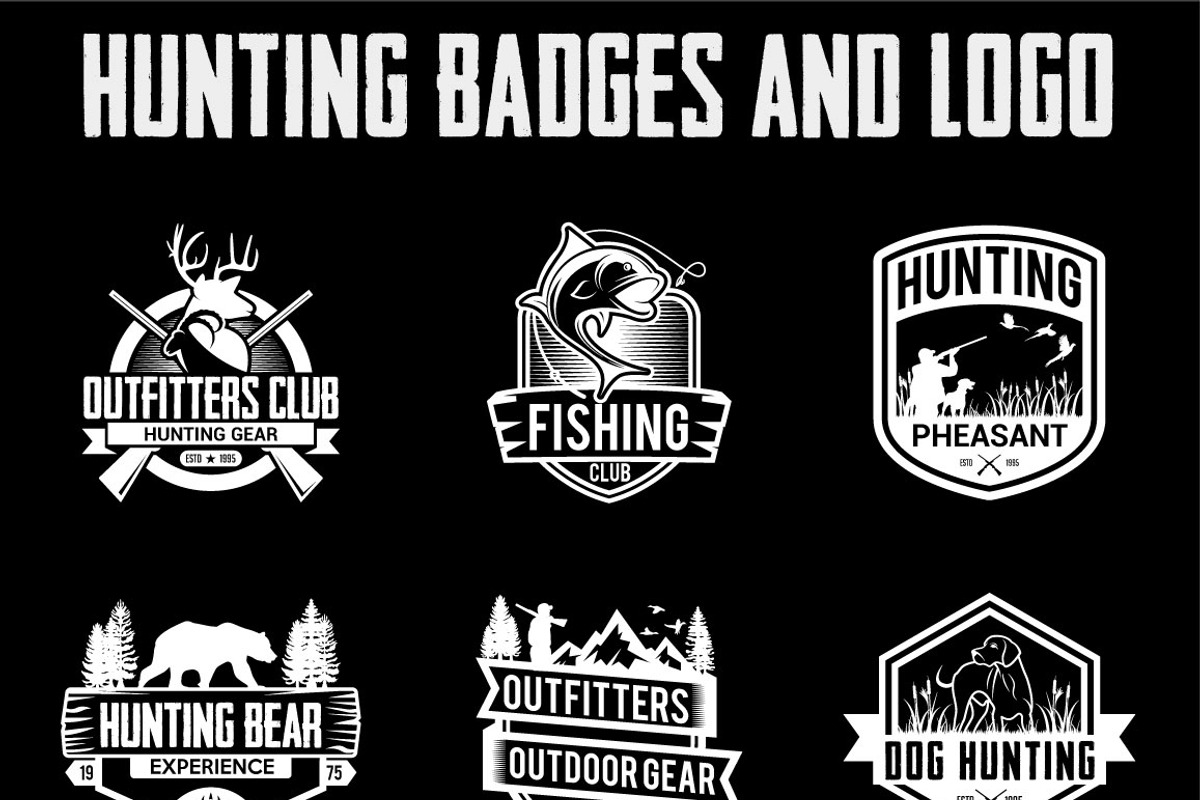 Hunting Vintage Badges and Logos, a Branding & Logo Template by shazi (Photo 3 of 7)