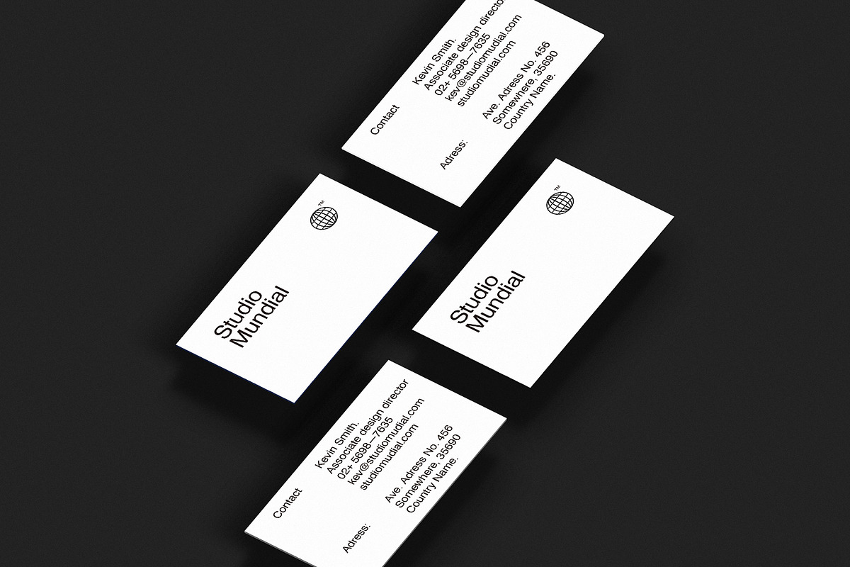 Business cards template: S. Mundial, a Business Card Template by Srg® (Photo 3 of 4)