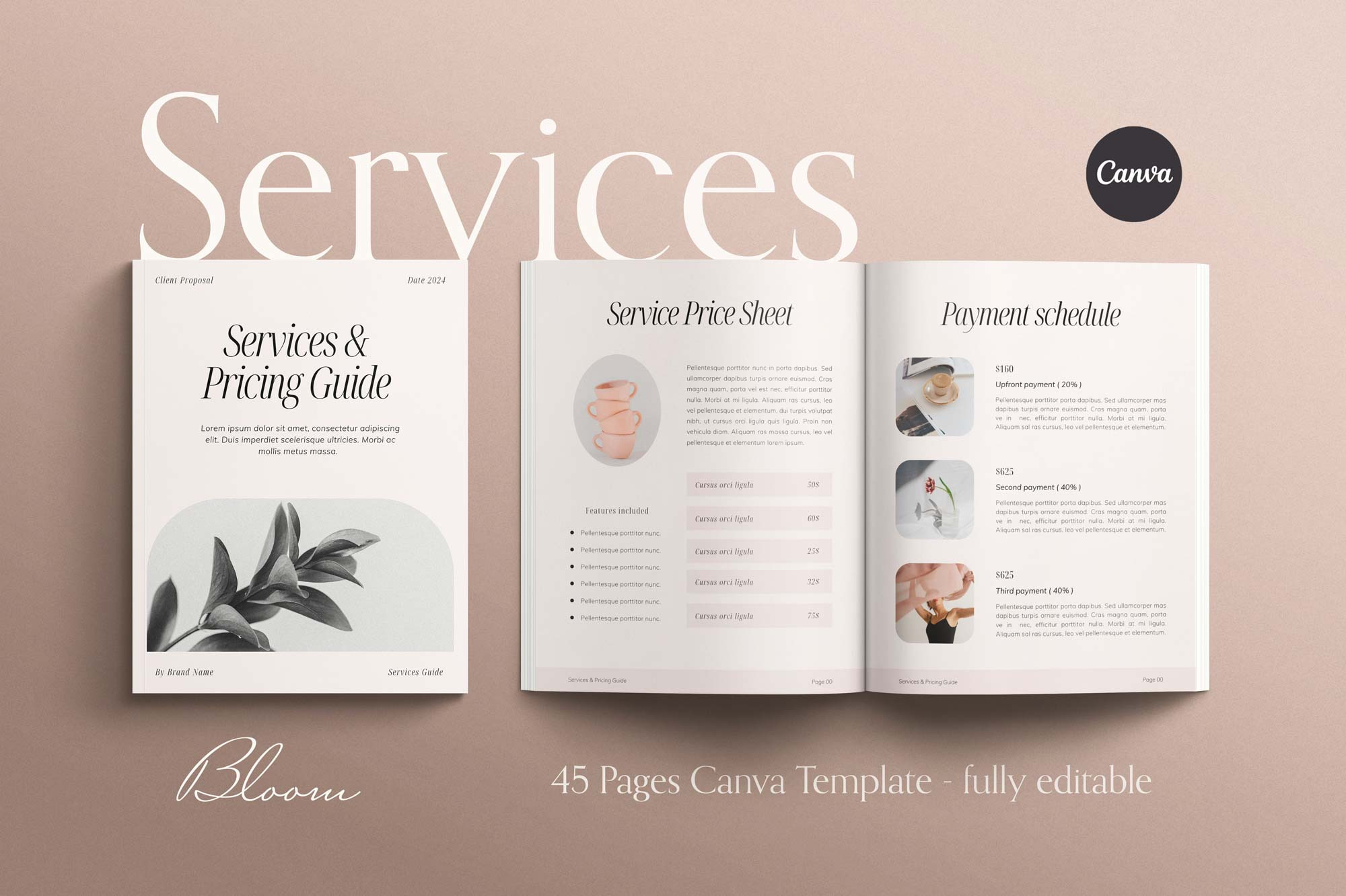 Services & Pricing Guide Template, a Magazine Template by Sierra ...