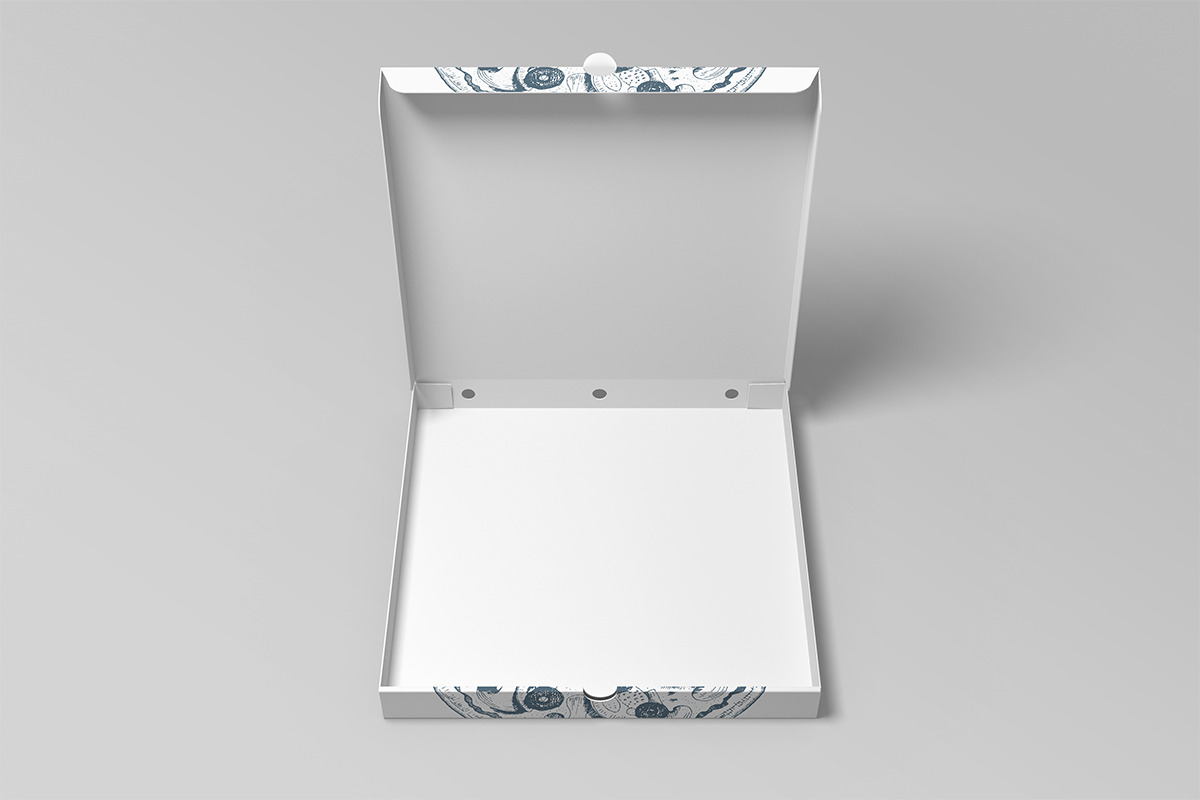 Pizza Box Mockup, a Packaging Mockup by Petr Stránský (Photo 9 of 16)