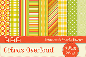 Pattern Swatch - Citrus Overload