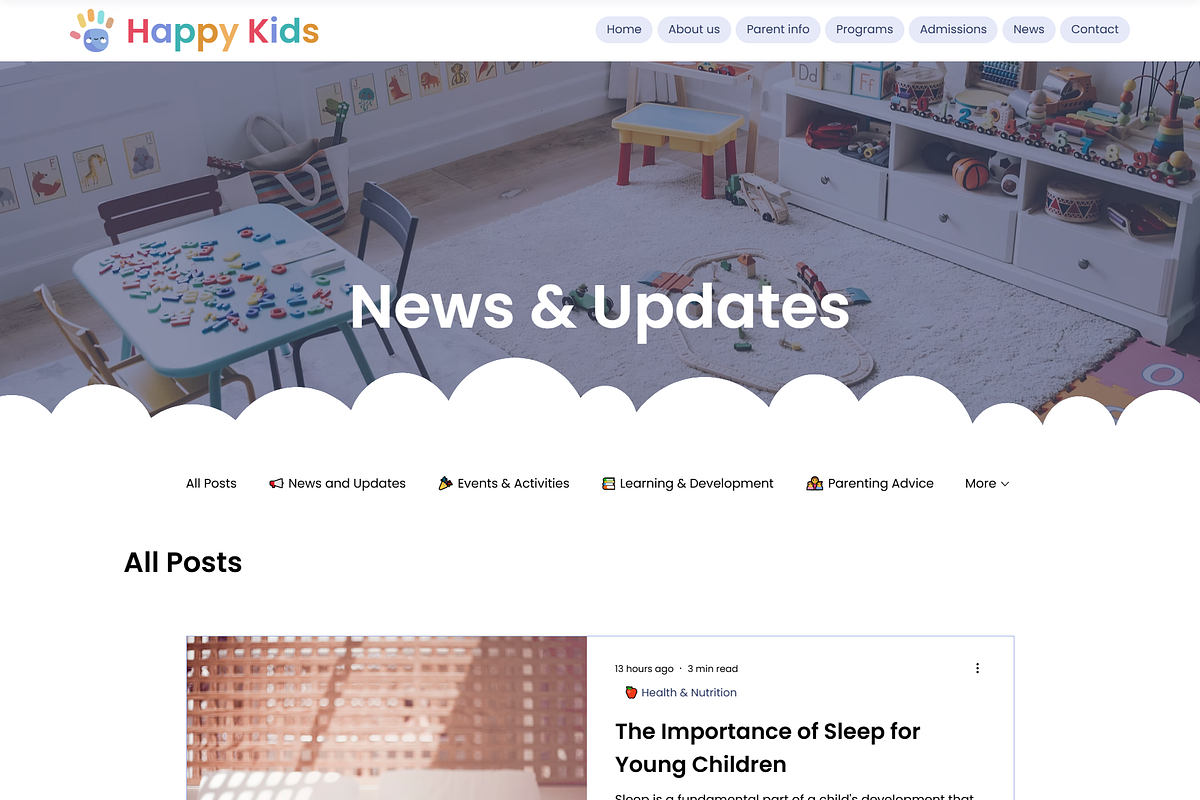 Kids - Wix Studio Website Template preview 5
