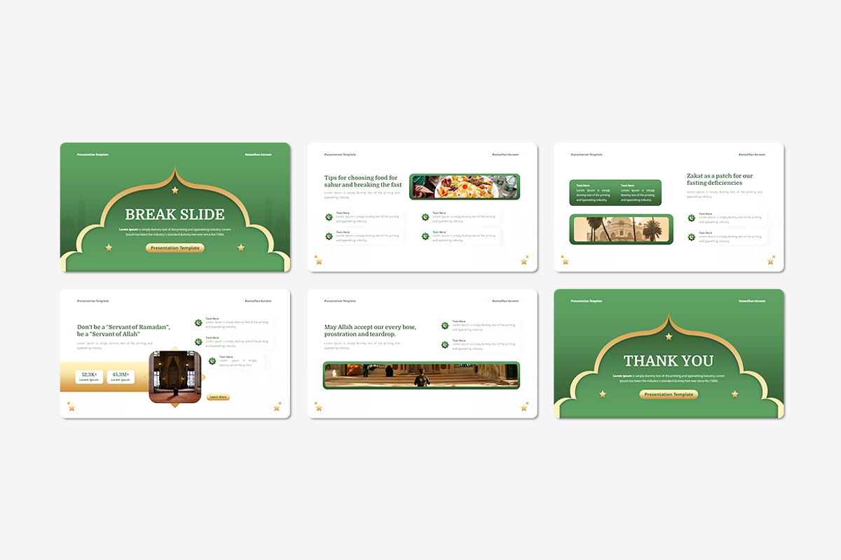 Best Ramadan Google Slides Template, a Presentation Template by Iqsiart Studio (Photo 3 of 3)