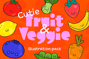 Cutie Fruit & Veggie Illustrations, an Illustration by Ashley Acevedo (Thumbnail 1 of 6)