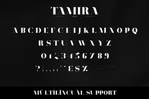 Tamira - Luxe Serif Typeface