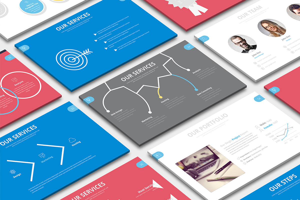 10 Powerpoint Bundle, a Presentation Template by PreFactory (Photo 8 of 11)
