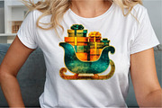Christmas Santa Claus Sleigh PNG, an Illustration by Sublimation Artist (Thumbnail 4 of 9)