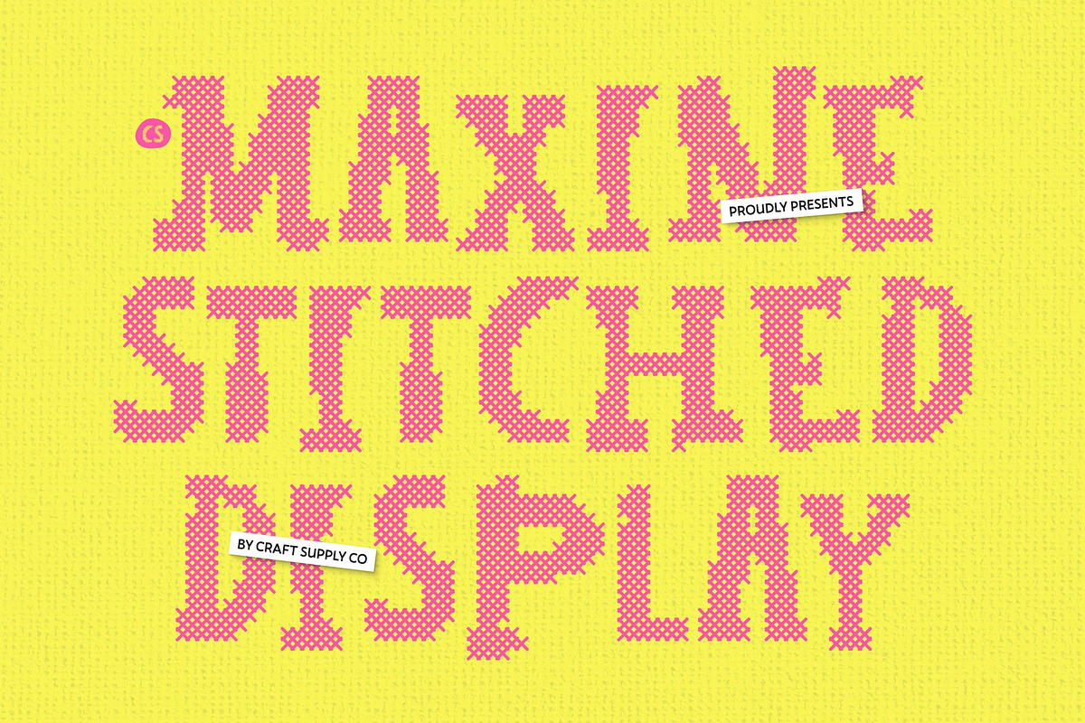 CS Maxine Stitched, a Slab Serif Font by Craft Supply Co. (Photo 1 of 8)