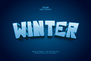 Text Effect Winter, a Layer Style Add-On by Navy Graphic (Thumbnail 1 of 2)