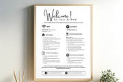 Editable Airbnb Welcome Sign, a Print Template by MondaySpark (Thumbnail 9 of 9)