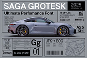 Saga Grotesk Sans Serif 16 Styles, a Sans Serif Font by vatesdesign (Thumbnail 1 of 6)