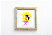 Gold frame square mockup template, a Print Template by Leo Flo Mockups (Thumbnail 2 of 5)