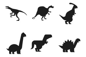 Dinosaur Silhouette Set 3 Procreate