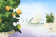 Watercolor Austen Clipart Set, a Person Illustration by ArtCreationsDesign (Thumbnail 16 of 22)