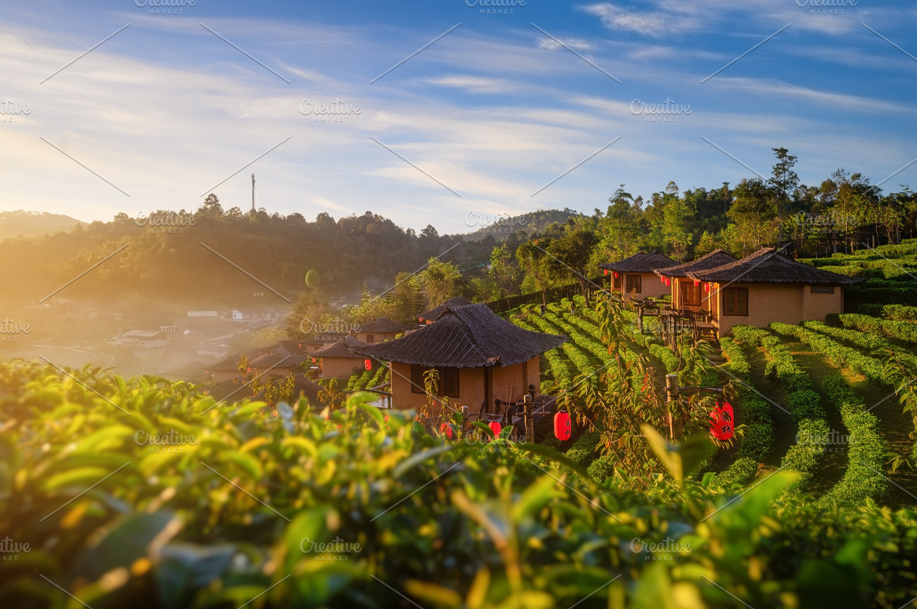 Terraced rice field village, a Nature Photo by KHphotography