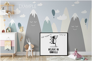 Kids Frames & Wall Mockup Bundle - 5