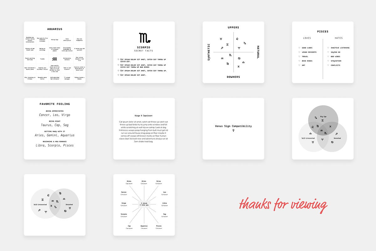 The Zodiac Instagram Pack, a Social Media Template by pkahraman (Photo 10 of 10)