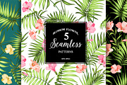 Seamless pattern of tropic flowers., a Pattern Graphic by Kotkoa (Thumbnail 7 of 7)