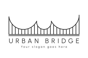 Minimalist Urban Bridge Logo Design, a Branding & Logo Template by Morvana Crew