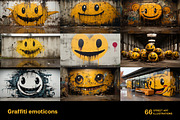 Graffiti emoticons. 66 images, a Decorative Illustration by Handmadefont (Thumbnail 2 of 13)