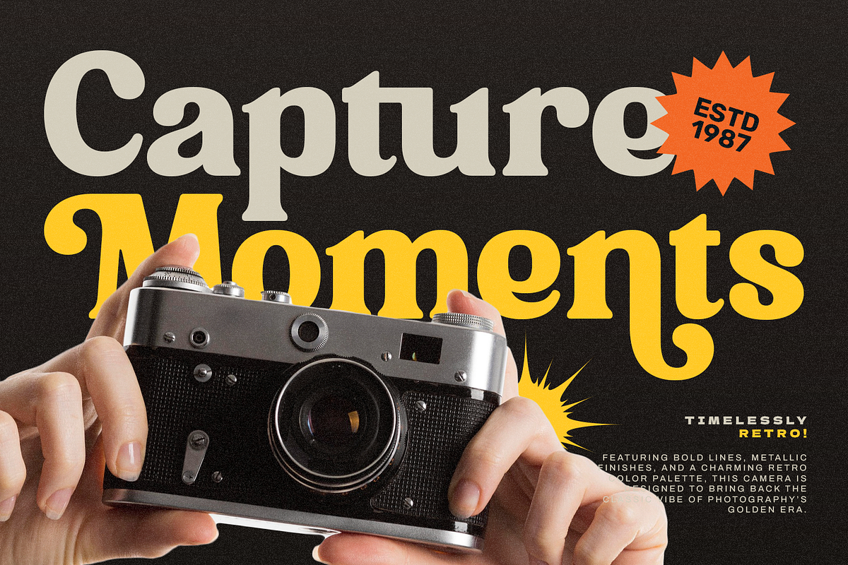 Raltron - Retro Vintage Serif Font, a Serif Font by Pixesia Studio (Photo 2 of 11)