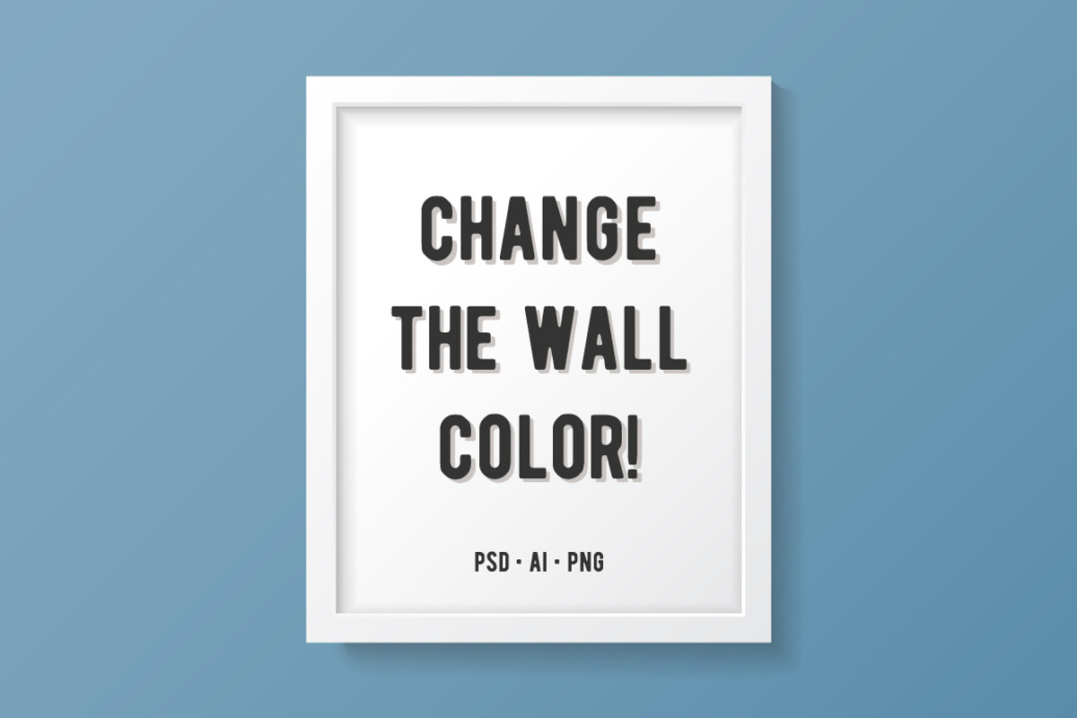 Simple White Frame Mockup, a Print Template by Minty Fresh Graphics (Photo 2 of 4)