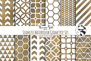 Seamless Watercolor Geometrics GS, a Pattern Graphic by RaccoonGirl Design (Thumbnail 1 of 3)
