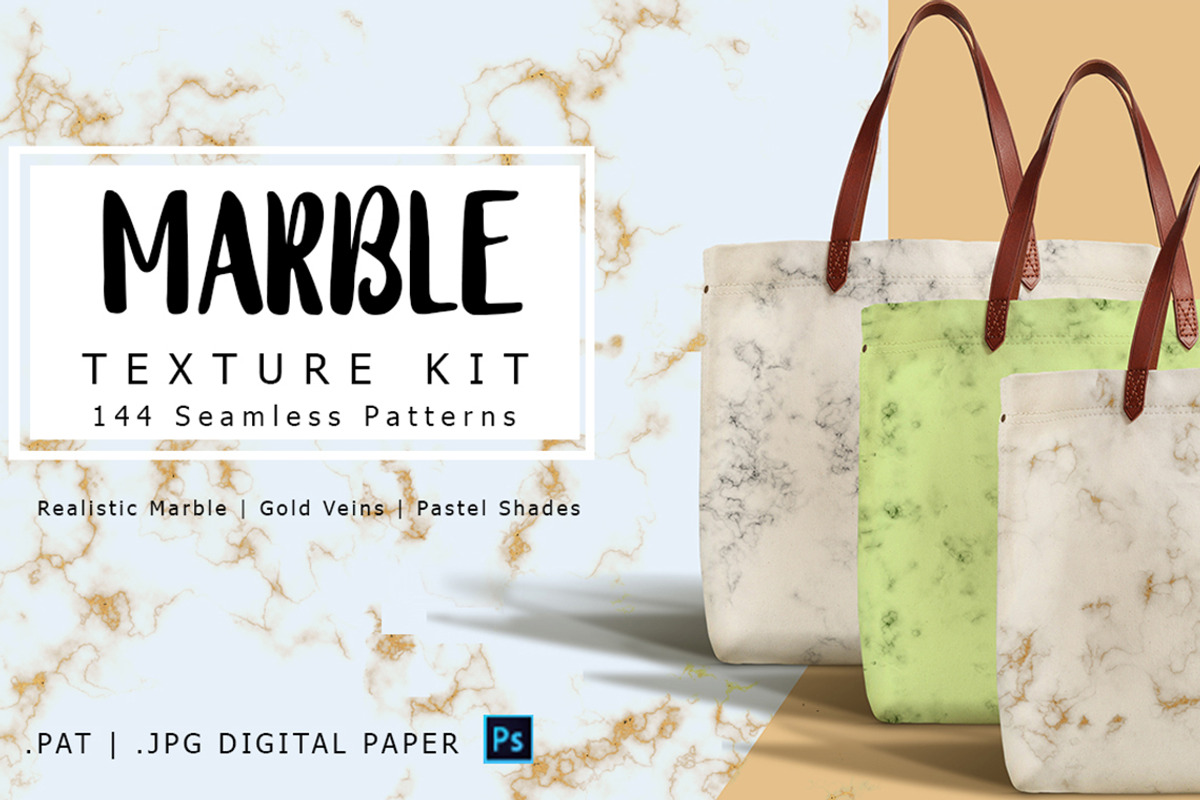 MARBLE TEXTURES Pattern KIT, a Texture Graphic by Design Unique (Photo 1 of 10)