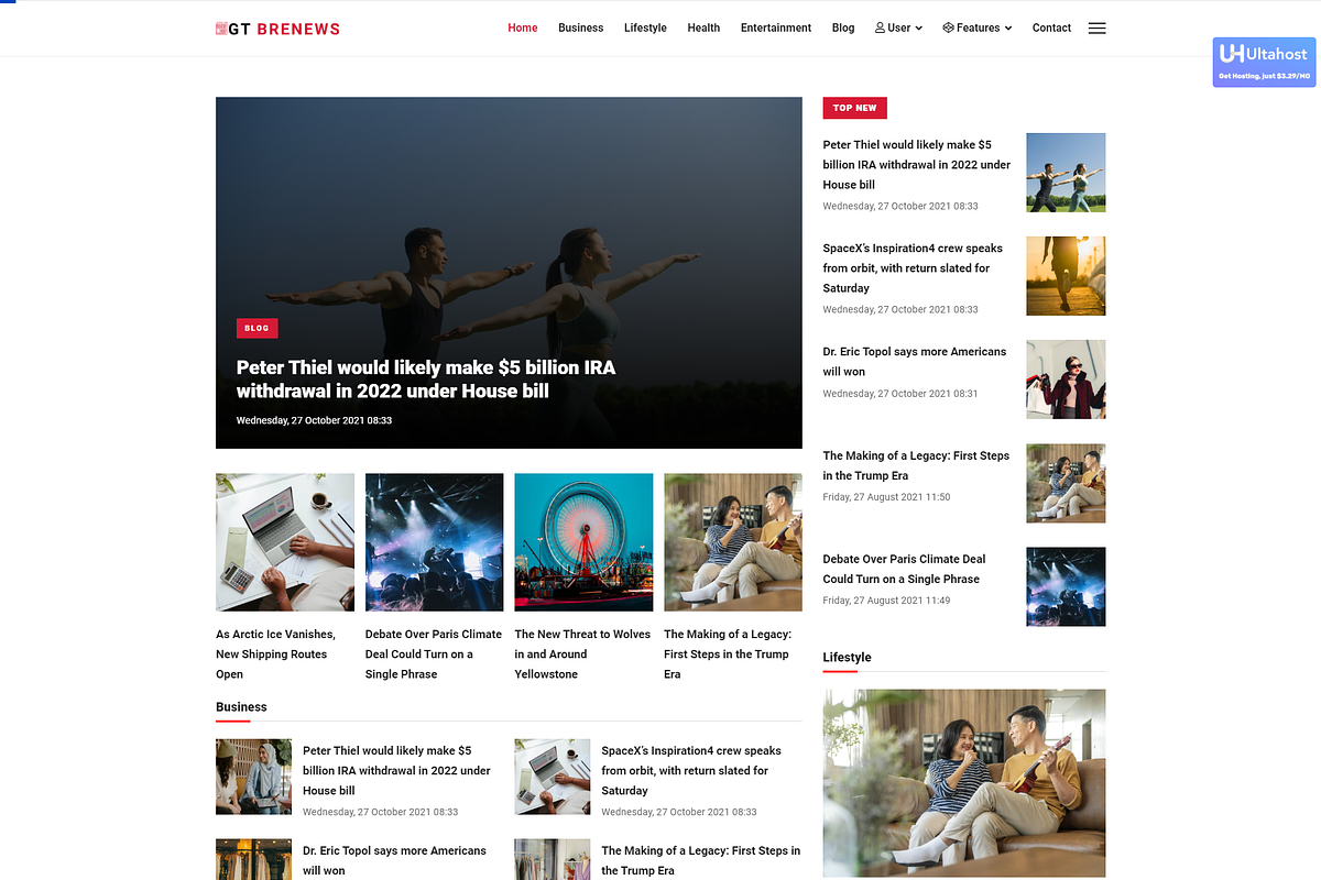 GT Brenews - News Joomla Template, a Websites & App Template by LTheme (Photo 1 of 2)