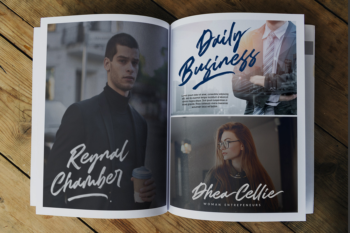 Rightside / Brush Script Font preview 2