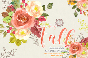 Watercolor Fall design