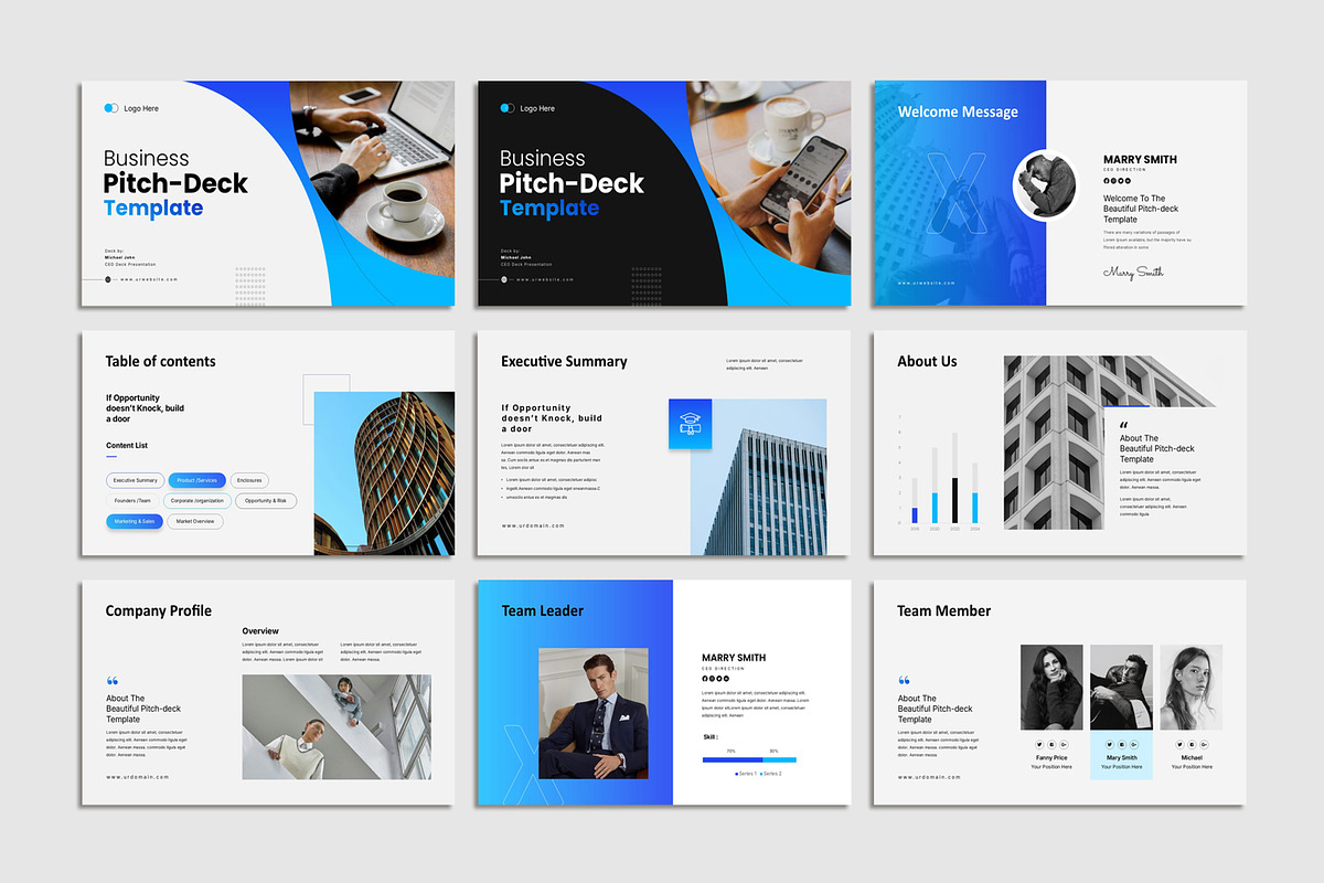 Pitch Deck Presentation Template preview 5
