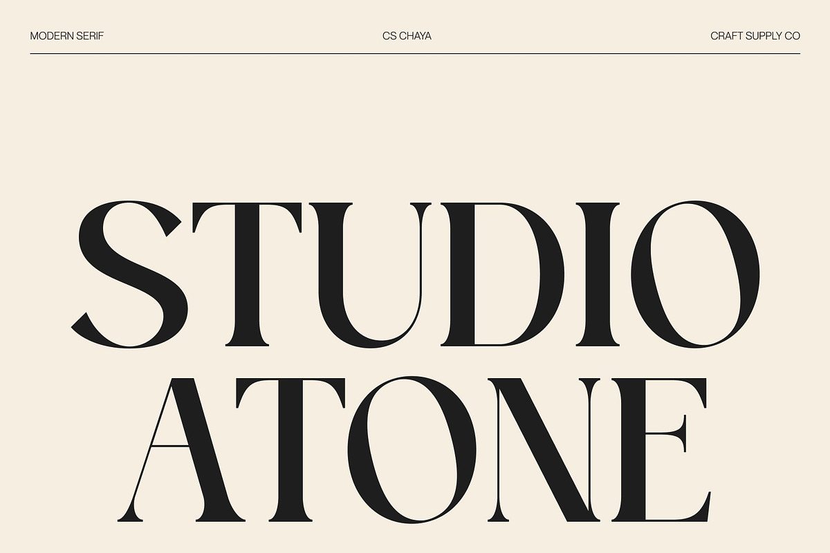 CS Chaya – Modern Serif Font, a Serif Font by Craft Supply Co. (Photo 2 of 8)