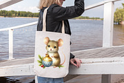 Christmas Mouse with Ornament, an Illustration by DreamArtGraphic (Thumbnail 3 of 5)