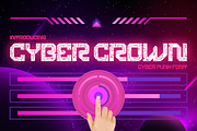 Cyber Crown - Cyberpunk Font, a Font by PutraCetol Studio (Thumbnail 1 of 11)