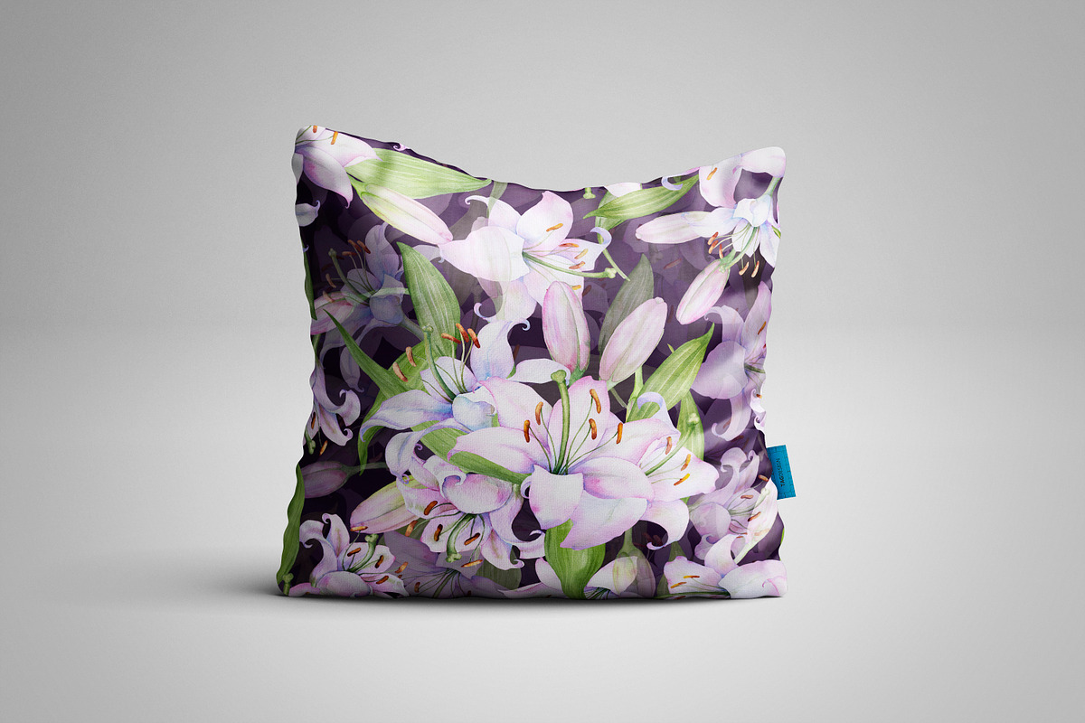 Watercolor clipart white lilies, an Illustration by EshaStudio (Photo 8 of 11)