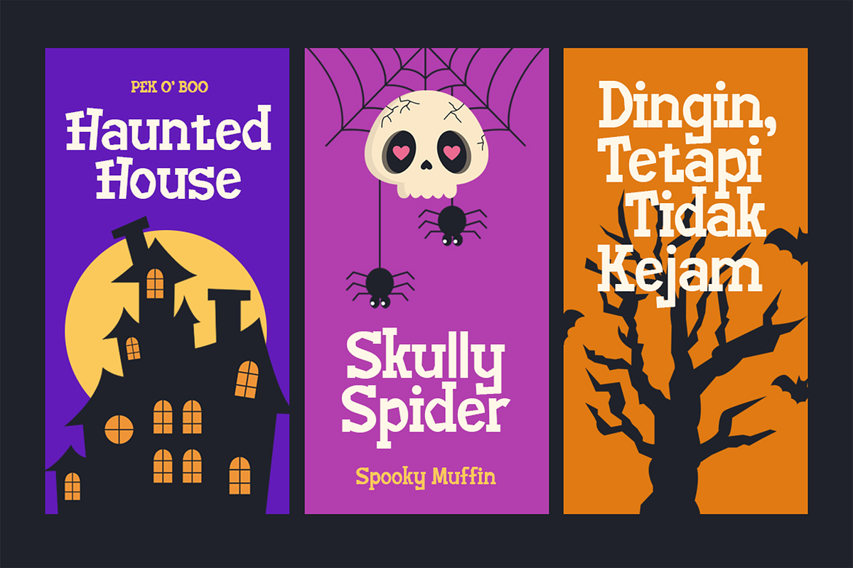 Spooky Muffin - Halloween Font, a Serif Font by Pekotype (Photo 8 of 12)
