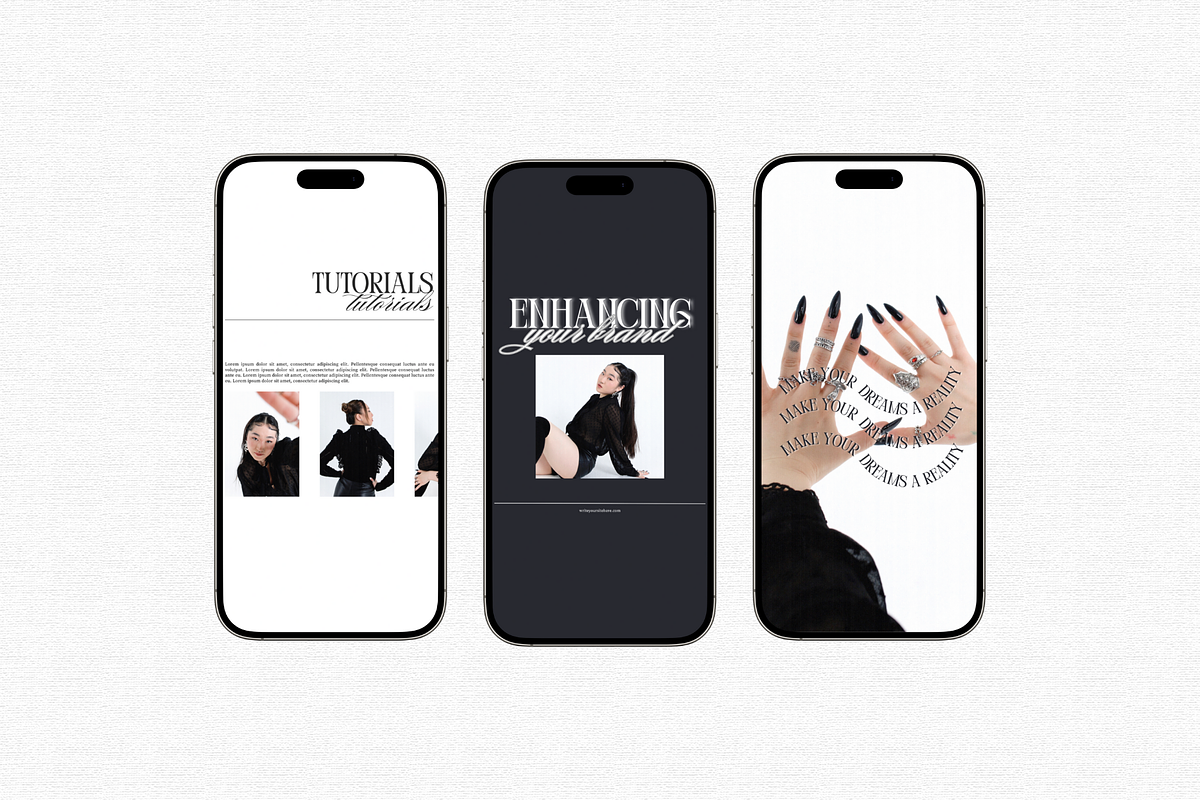 Bold Black Canva Instagram Kit, a Social Media Template by Lumisse Studio (Photo 8 of 10)