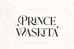 Prince Waskita - Serif Typeface
