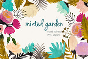 handpainted garden flowers, an Illustration by Sweet Fig (Thumbnail 1 of 2)