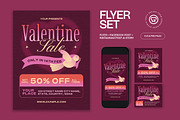 Valentine Sale Flyer, a Flyer Template by graphicook (Thumbnail 1 of 3)