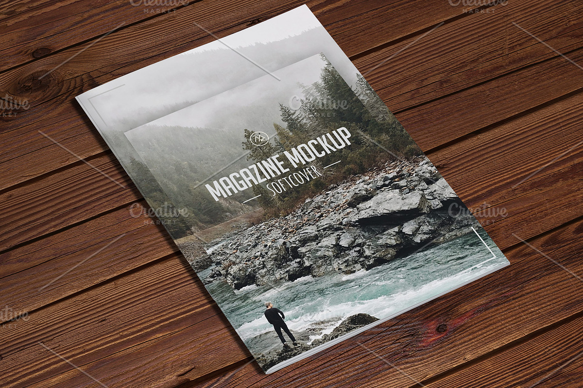 Softcover Magazine Mockup, a Print Template by ArtefShop (Photo 3 of 8)