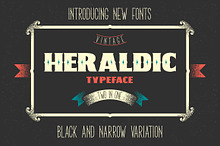 Two heraldic fonts