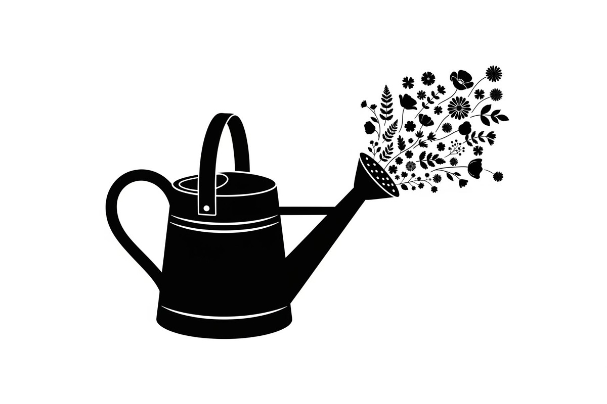 Floral Watering Can Design Bundle, an Illustration by Gaye Art (Photo 21 of 31)