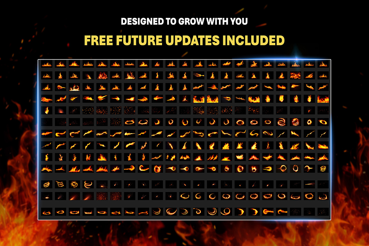 300+ Fire and Flame Overlay Effects, an Object Graphic by Mikel Blazgad (Photo 8 of 11)