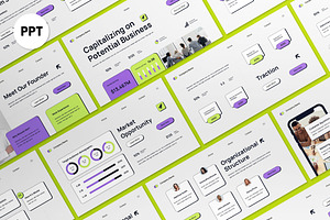 Purple Neo Business Investment PPT, a Presentation Template by graphicook