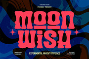 Moonwish a Bold Groovy Font, a Sans Serif Font by Rasiorise Studio (Thumbnail 1 of 12)