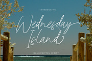 Wednesday Island - Chic Handwritten, a Script Font by Littlehand (Thumbnail 1 of 10)